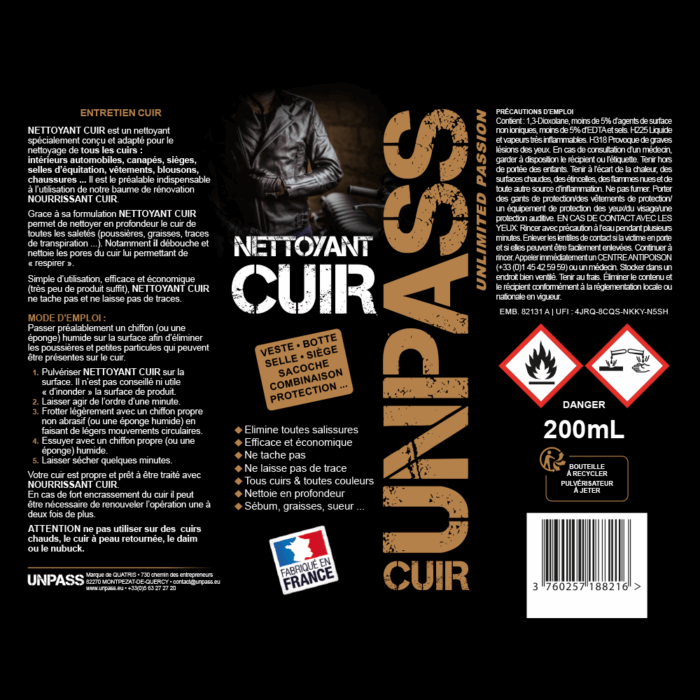 Nettoyant Et Protecteur Cuir Autosol 75ml - Pour Intérieur Auto, Mobilier, Vêtements - Fabriqué En Allemagne